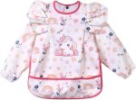 ANFRAIG Long Sleeve Bibs for Babies. Waterproof Baby Bibs for Eating are Toddler Bibs with Sleeves and Baby Food Catcher